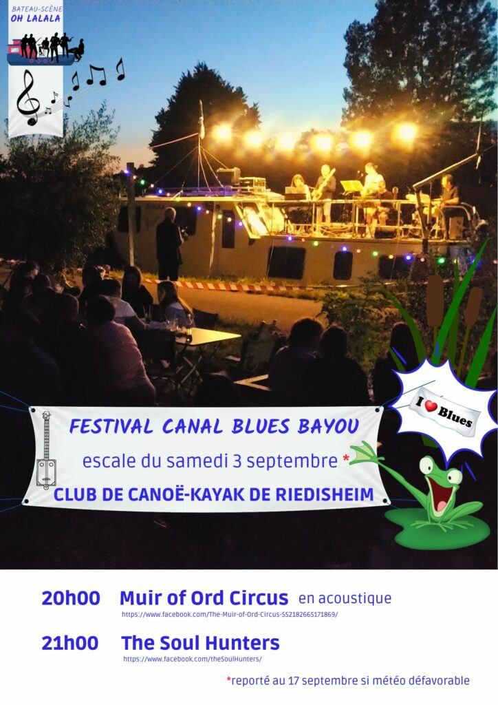 Canal Blues Bayou concert sur l'eau