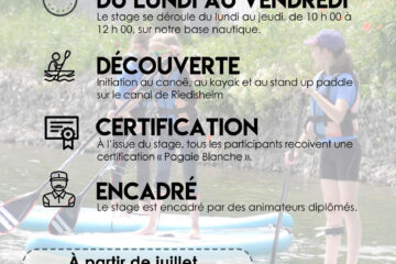 Stage été canoë-kayak paddle 2023